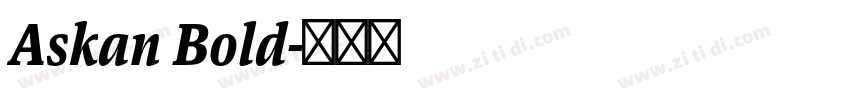 Askan Bold字体转换